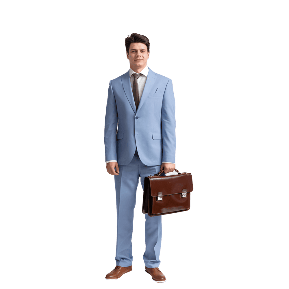 Azure Slim Suit Image